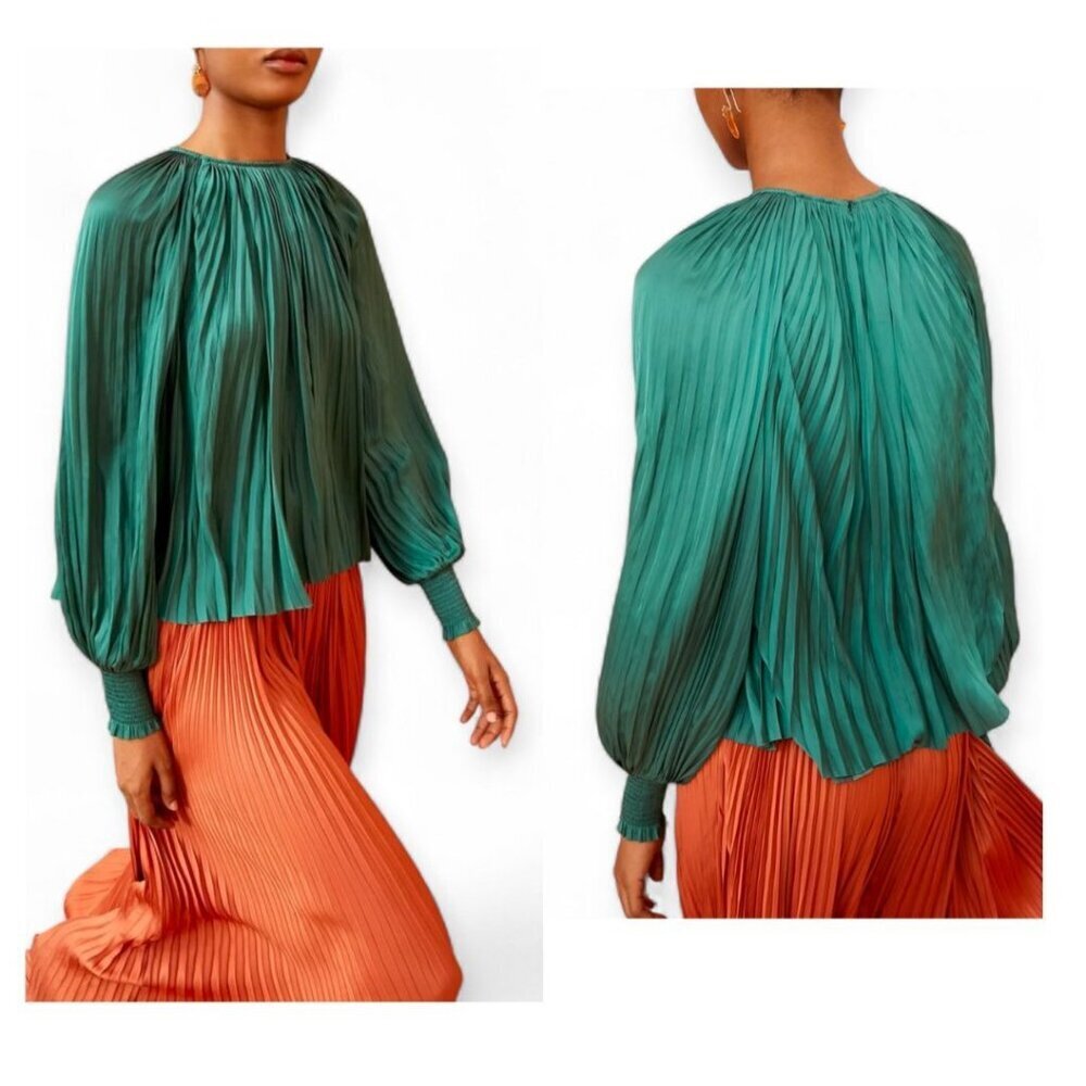 Ulla Johnson Aidy Blouse In Jadeite, Size 2,  New with tag